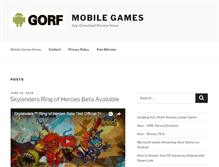 Tablet Screenshot of gorf.com
